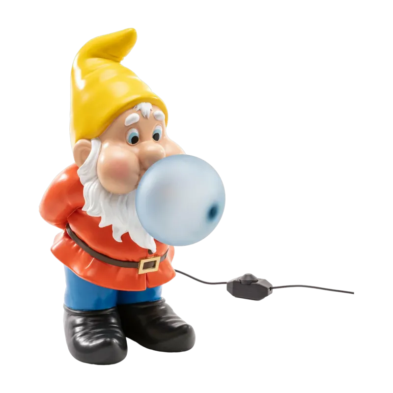 Lampe nain de jardin en résine 50 cm Snooping Gummy - Seletti