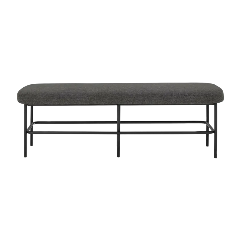 Banc arrondi en polyester gris 140 cm Farell - Bloomingville