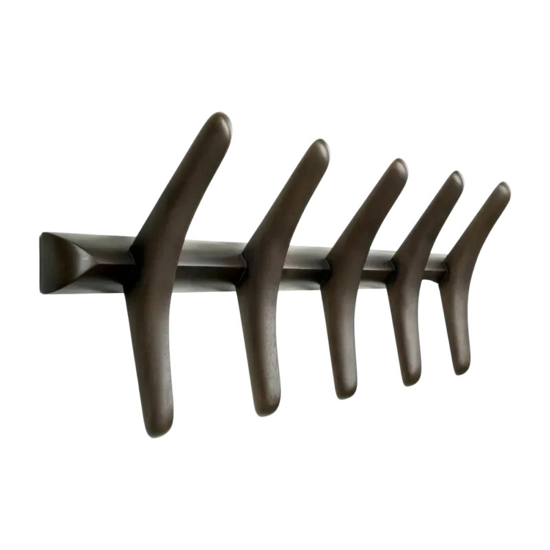Patère murale en acajou brun foncé PI - Ethnicraft Accessories