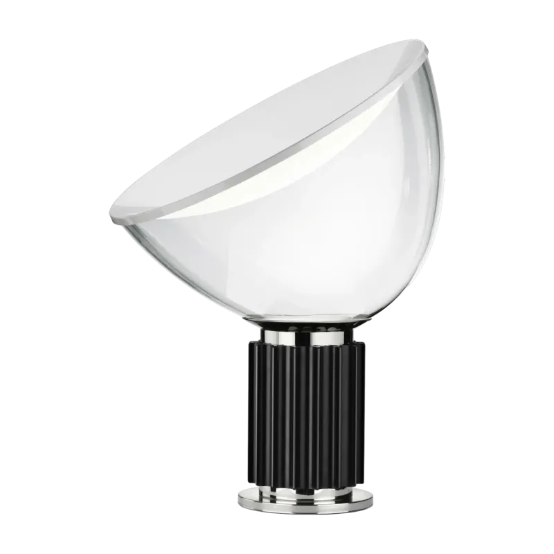 Petite lampe de table design en métal noir Taccia - Flos
