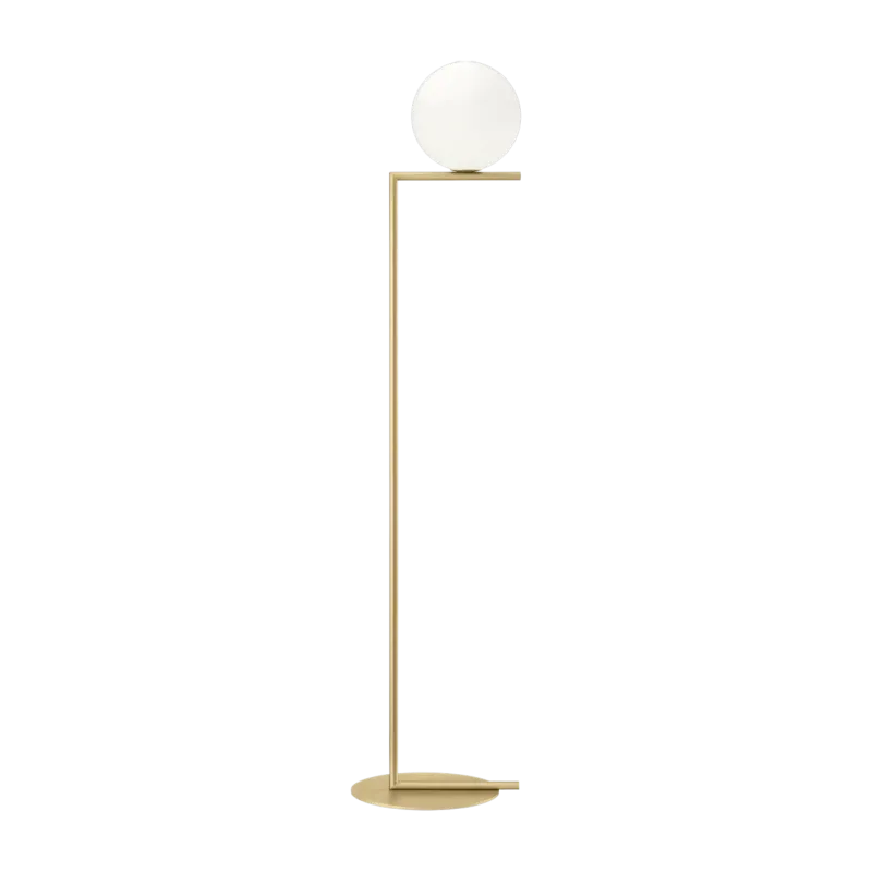 Lampadaire design en laiton satiné 135 cm IC - Flos