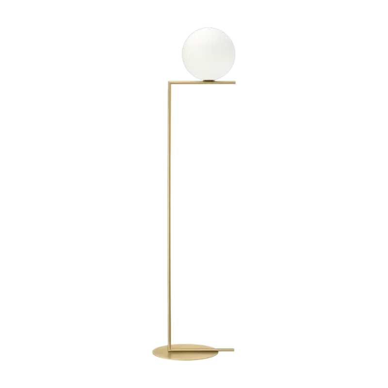 Lampadaire design en laiton satiné 185 cm IC - Flos