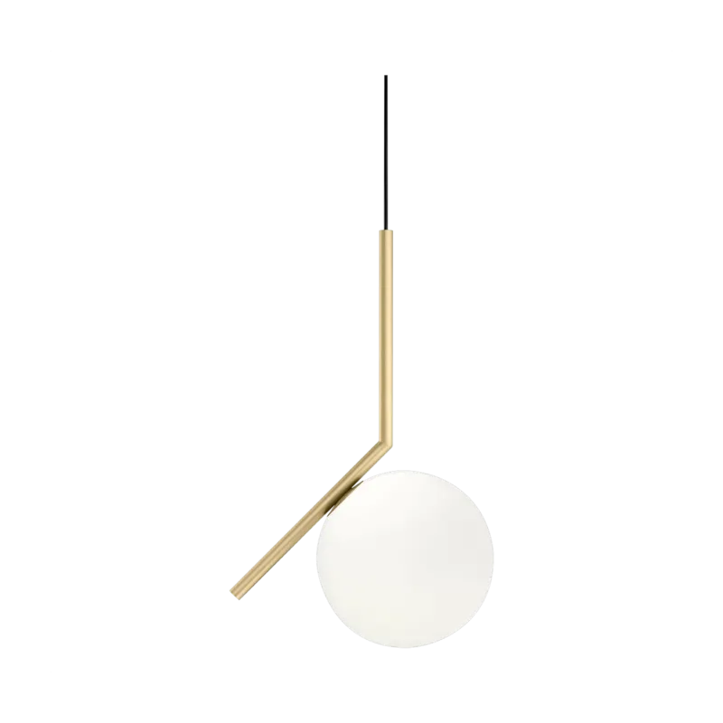 Suspension design en laiton satiné 317 cm IC - Flos