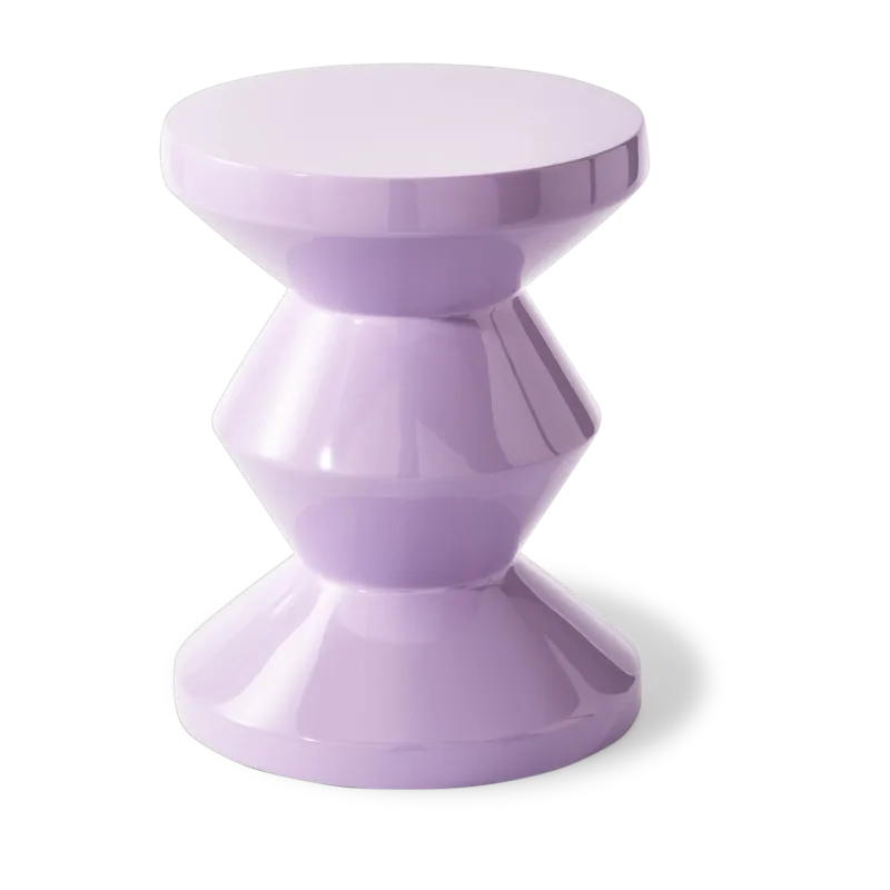 Table d'appoint laqué lilas 46 cm Zig zag - Pols Potten