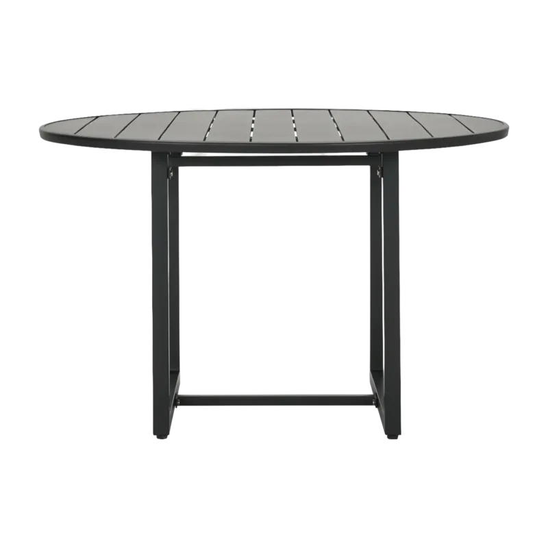 Table ronde en fer noir 120x74 cm Helo - House Doctor