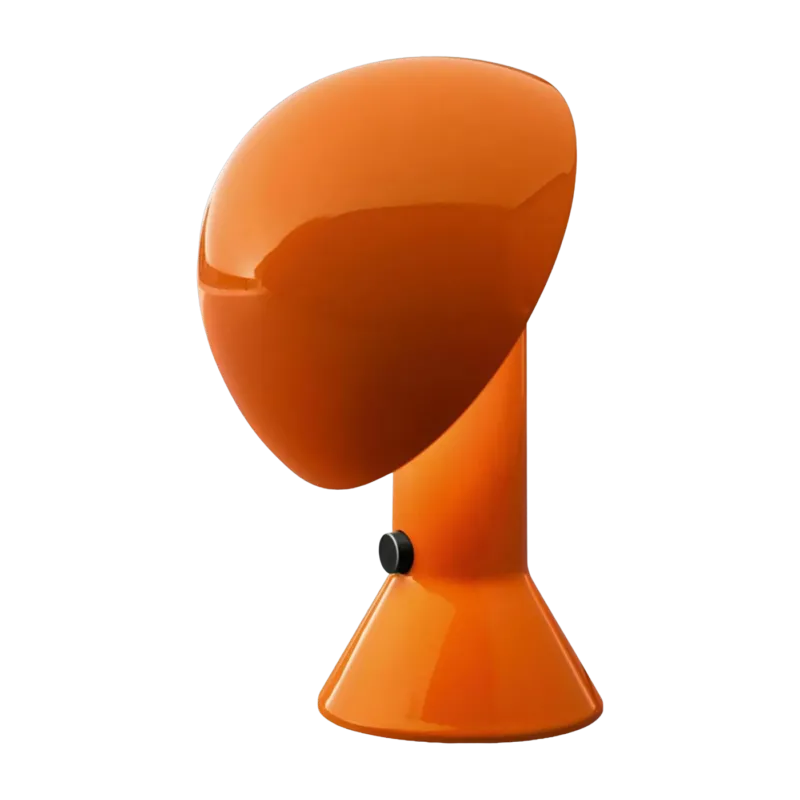 Lampe en résine orange 22 x 28 cm Elmetto - Martinelli Luce