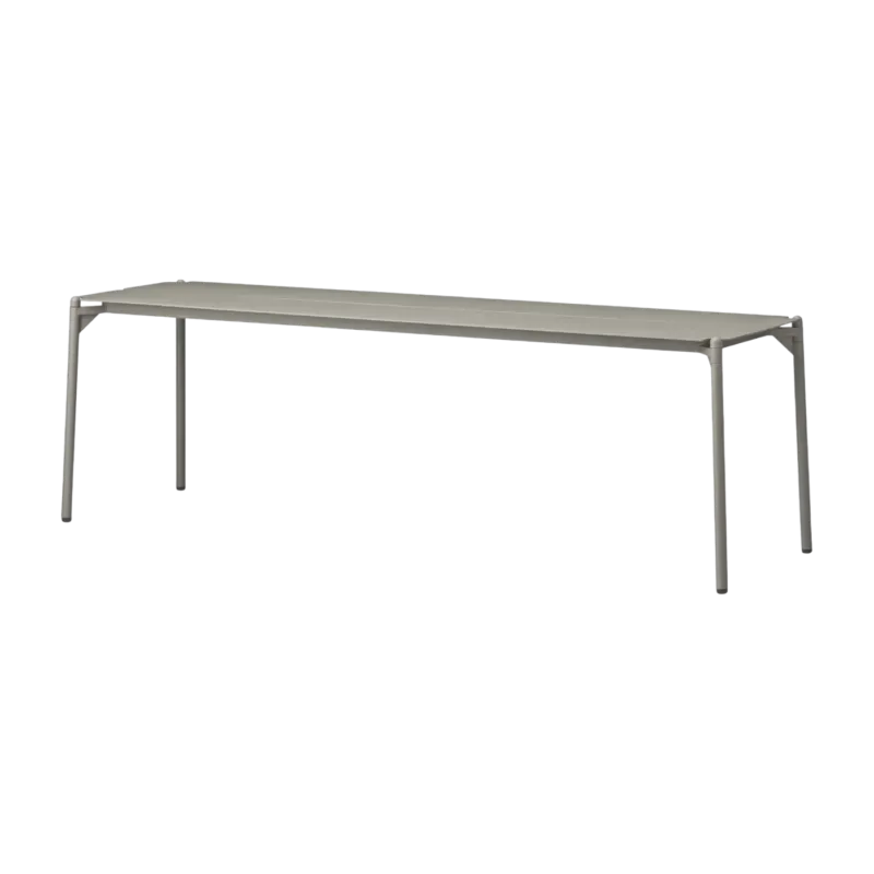 Banc de jardin en acier taupe 145 cm Novo - AYTM