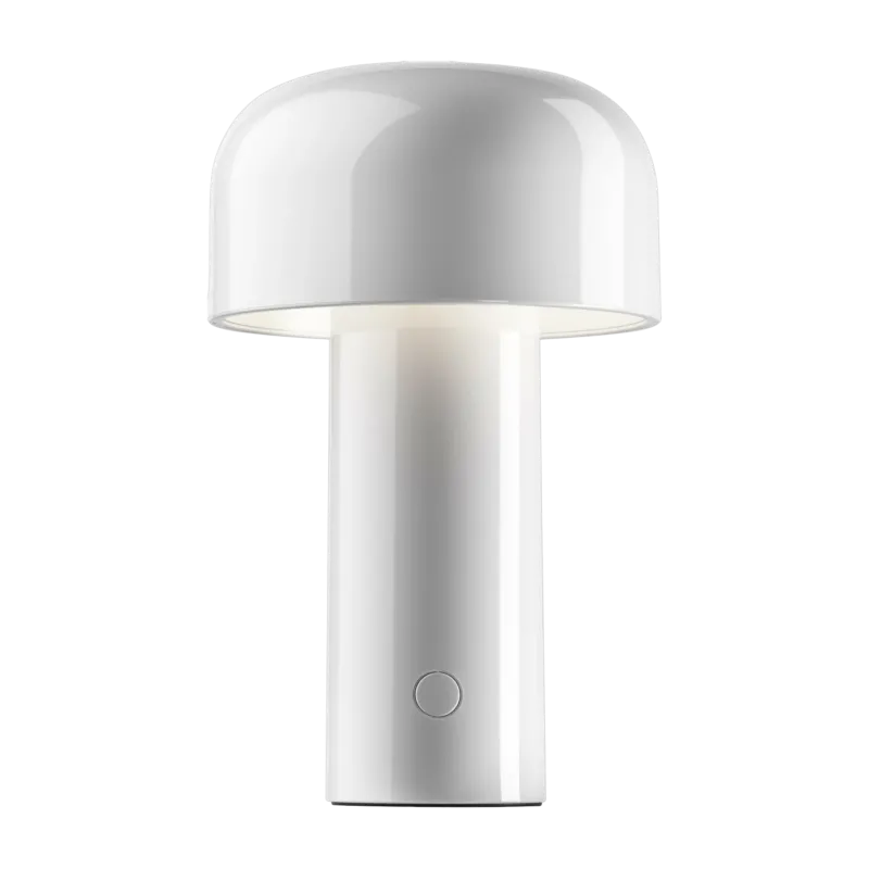 Lampe de table rechargeable design blanc Bellhop - Flos
