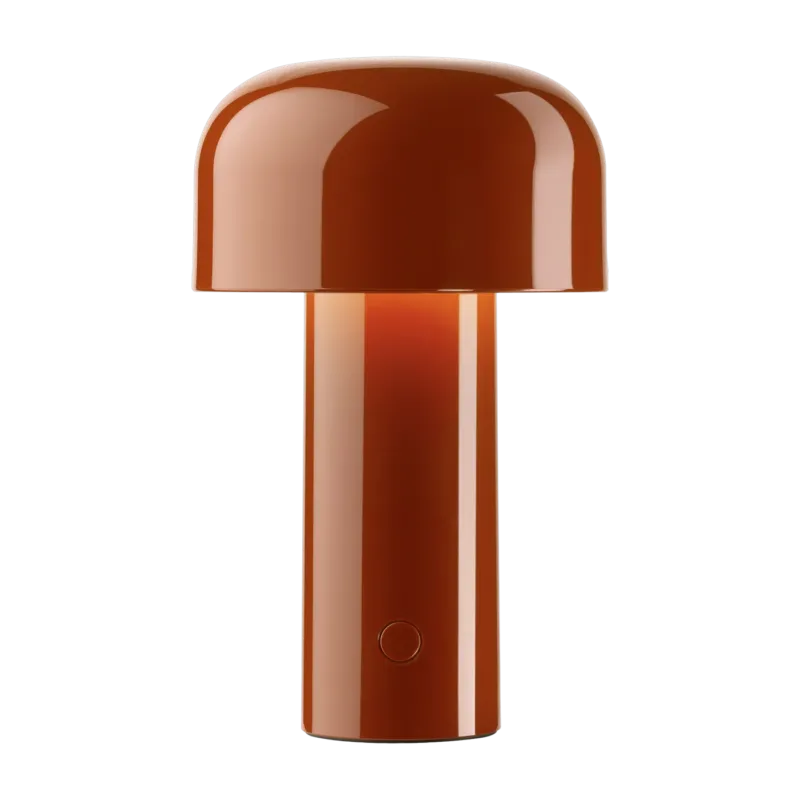 Lampe de table rechargeable design rouge brique Bellhop - Flos