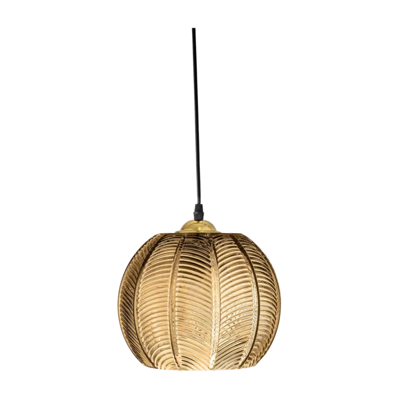 Suspension en verre marron 22 x 20 cm Adar - Bloomingville
