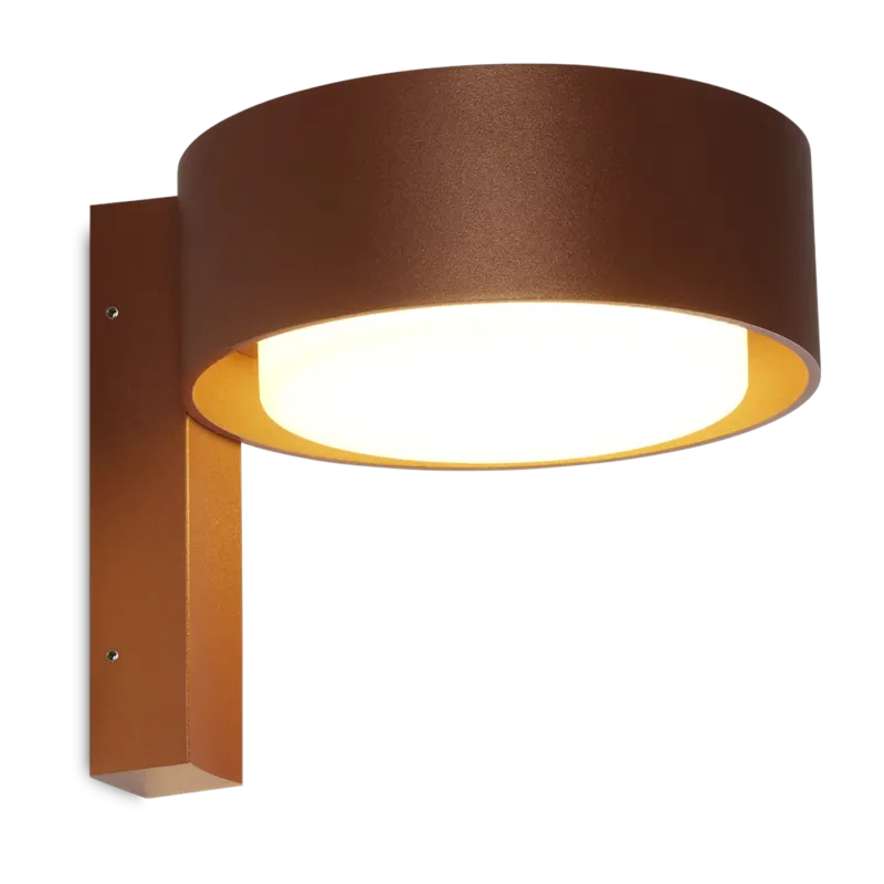 Applique murale en aluminium terracotta 16 cm Plaff On - Marset