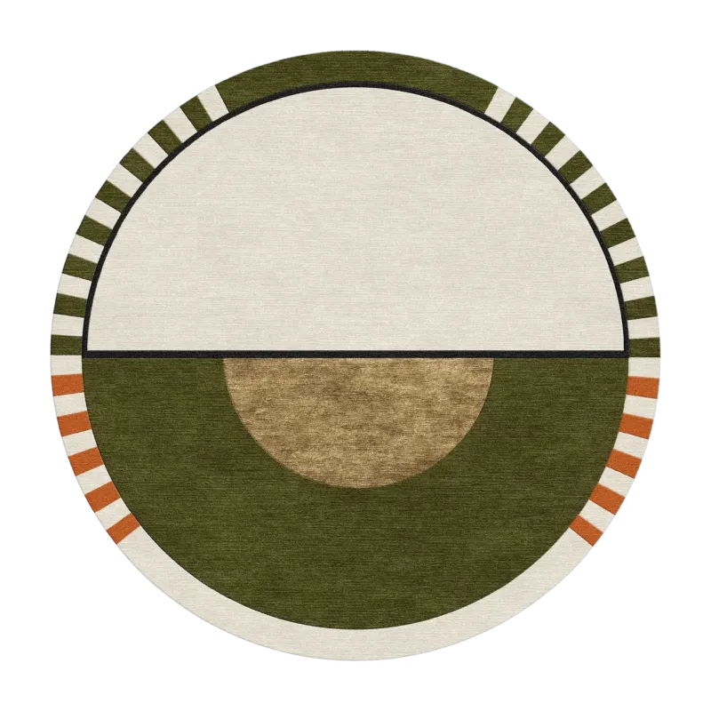Tapis rond en laine et soie végétale 150 cm Laetitia - SON-TAPIS