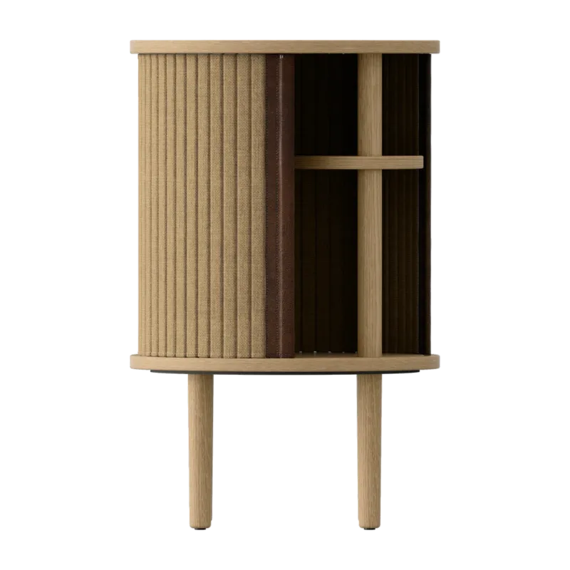 Table d'appoint en chêne naturel beige 59,3 x 38 cm Audacious - UMAGE