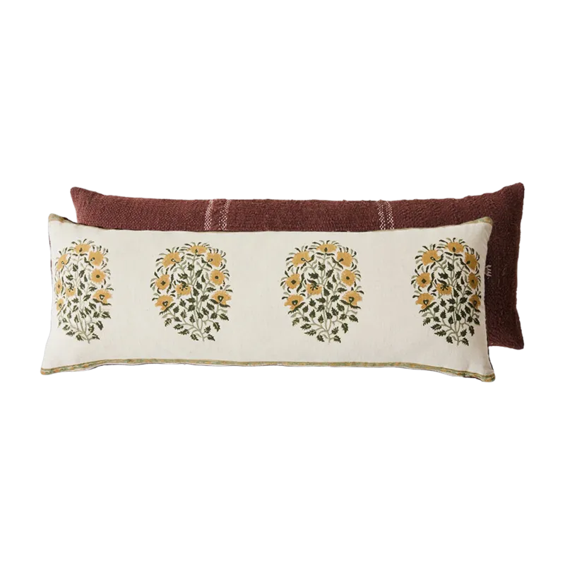 Coussin rectangulaire en tissu 90x30cm Farmhouse - HKLIVING