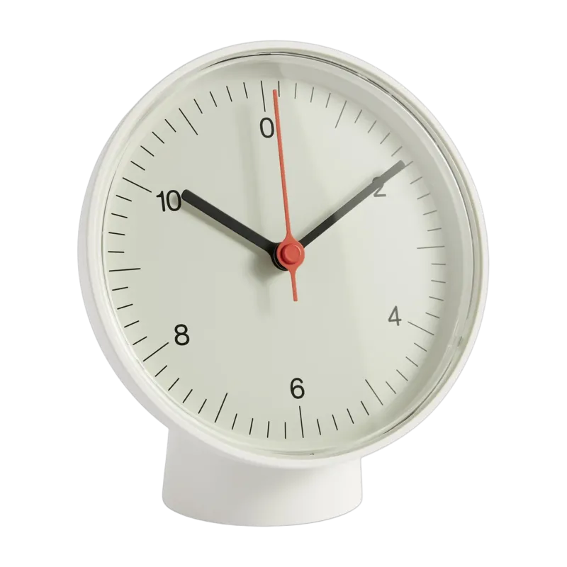 Horloge de table blanche 13 cm - HAY
