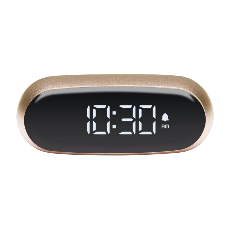 Réveil doré xxs Minuit - Lexon Design