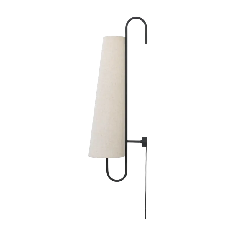 Applique murale en tissu naturel et fer noir 100 cm Ancora - Ferm Living