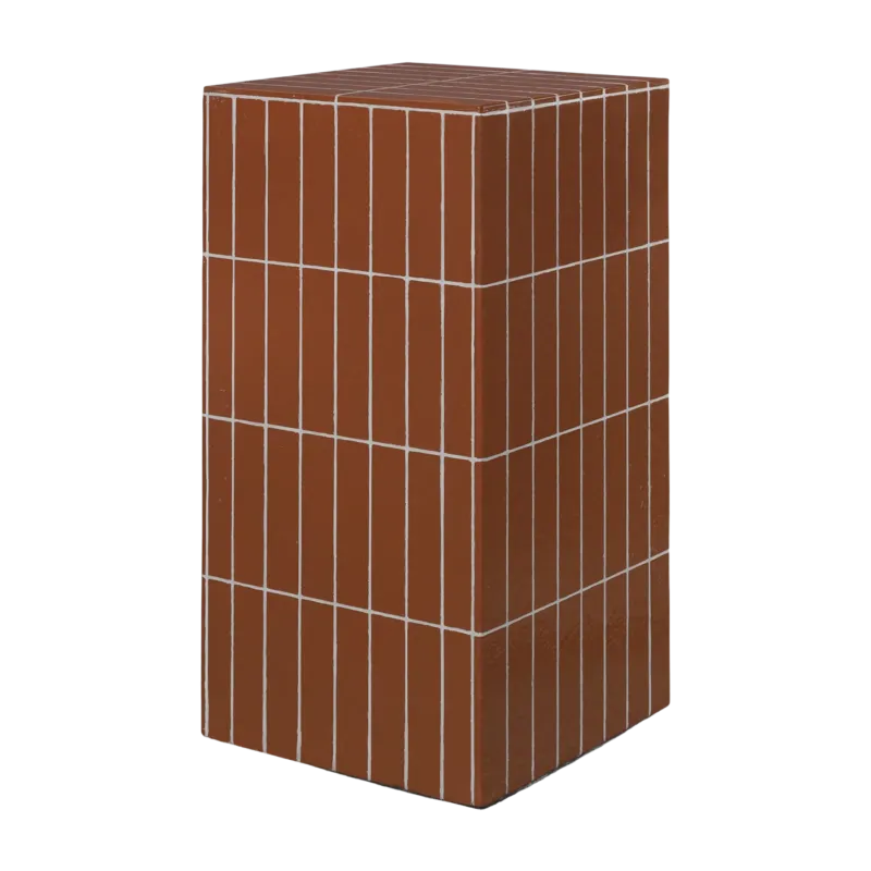 Table d'appoint en béton marron 32 x 64 cm Pillar - Ferm Living