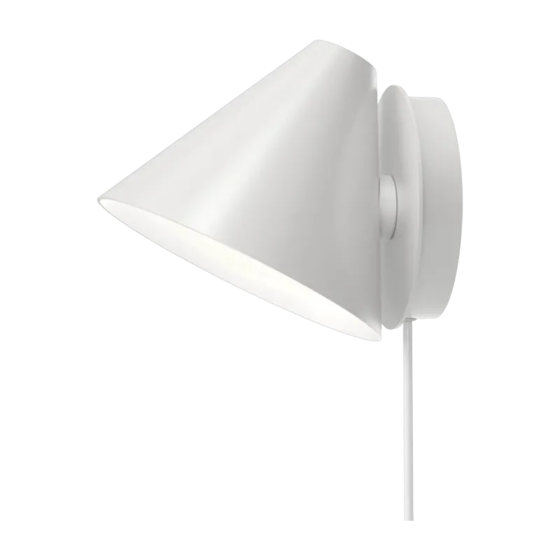 Applique en aluminium blanc Keglen - Louis Poulsen