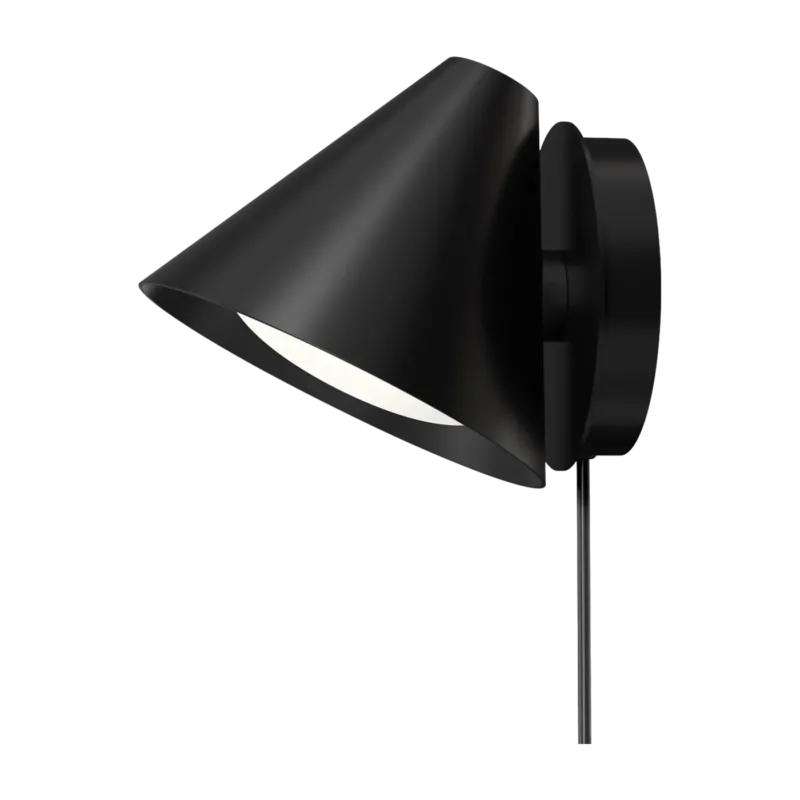 Applique en aluminium noir Keglen - Louis Poulsen