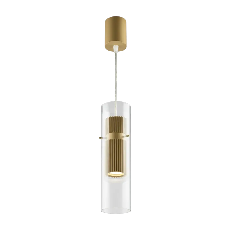 Suspension en verre et aluminium doré Dynamics - Maytoni
