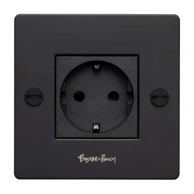 Prise 1G noire Socket - Buster+Punch
