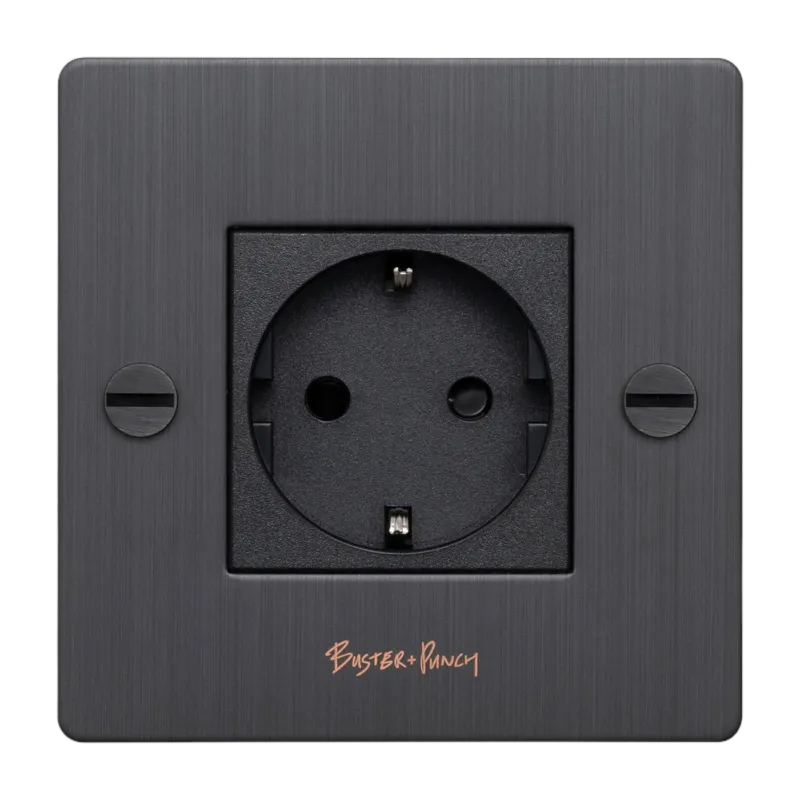 Prise 1G bronze fumé Socket - Buster+Punch