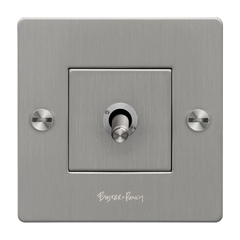 Interrupteur à bascule 1G argent Toggle - Buster+Punch
