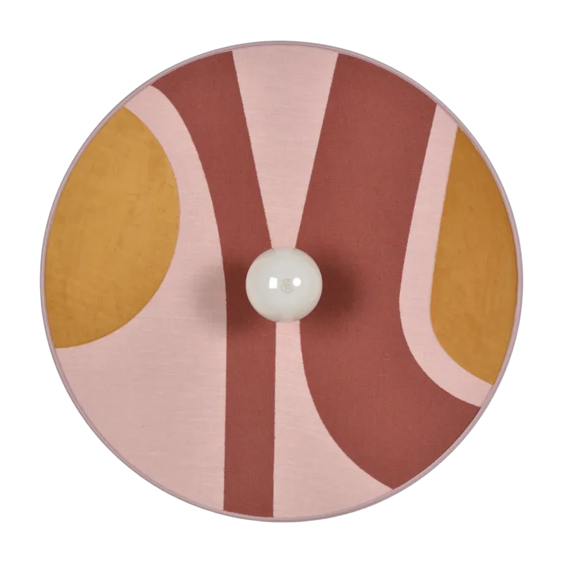 Applique en tissu seventies rose 60 cm Sonia laudet - Market set