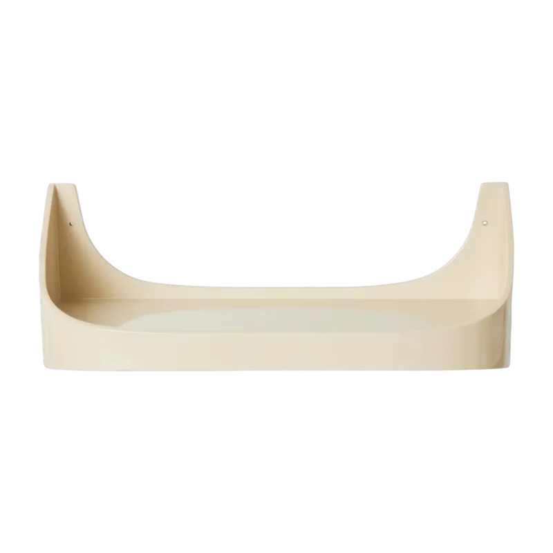 Etagère rétro en contre-plaqué crème 60 x 25 x 24 cm - HKliving