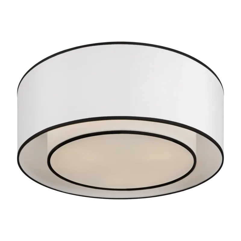 Plafonnier en tissus blanc Bergamo - Maytoni