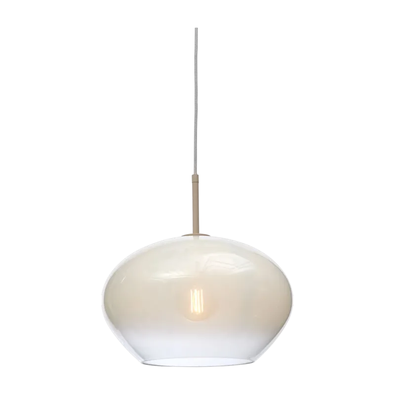 Suspension en verre milk white 35x23cm Bologna - It's about Romi