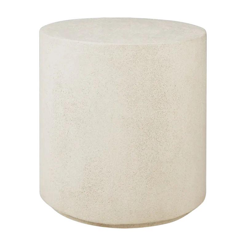 Table d'appoint 40 x 42 cm off-white en microciment Elements - Ethnicraft Accessories
