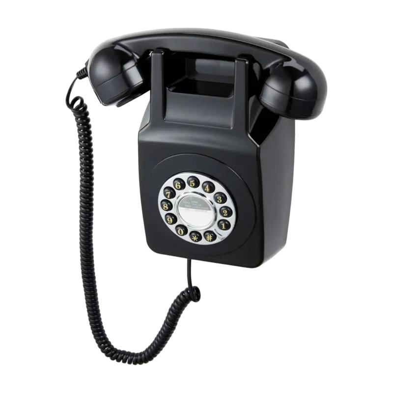 Téléphone mural noir GPO 746 - GPO Retro