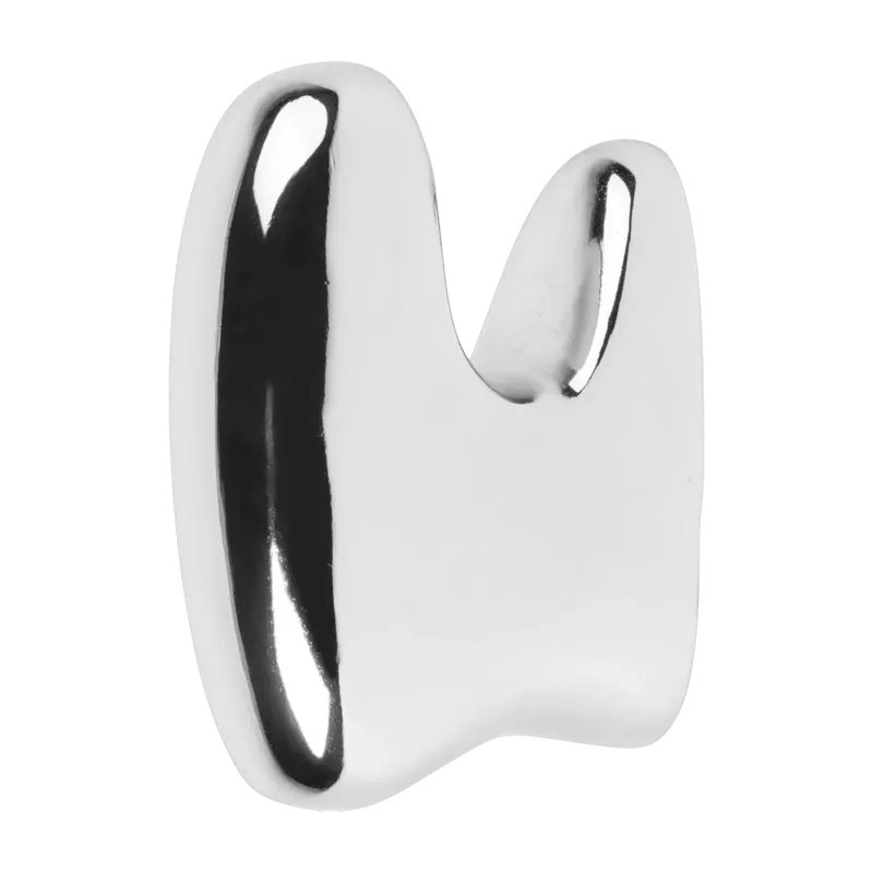 Patère en aluminium argenté 7 x 10 cm Roberta - Broste Copenhagen