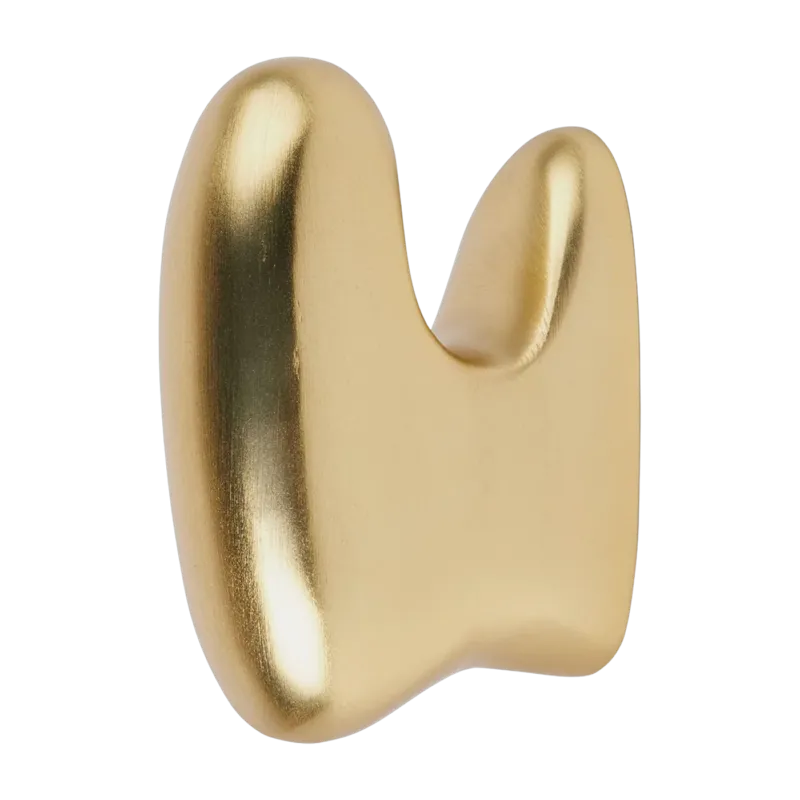 Patère en aluminium laiton 7 x 10 cm Roberta - Broste Copenhagen