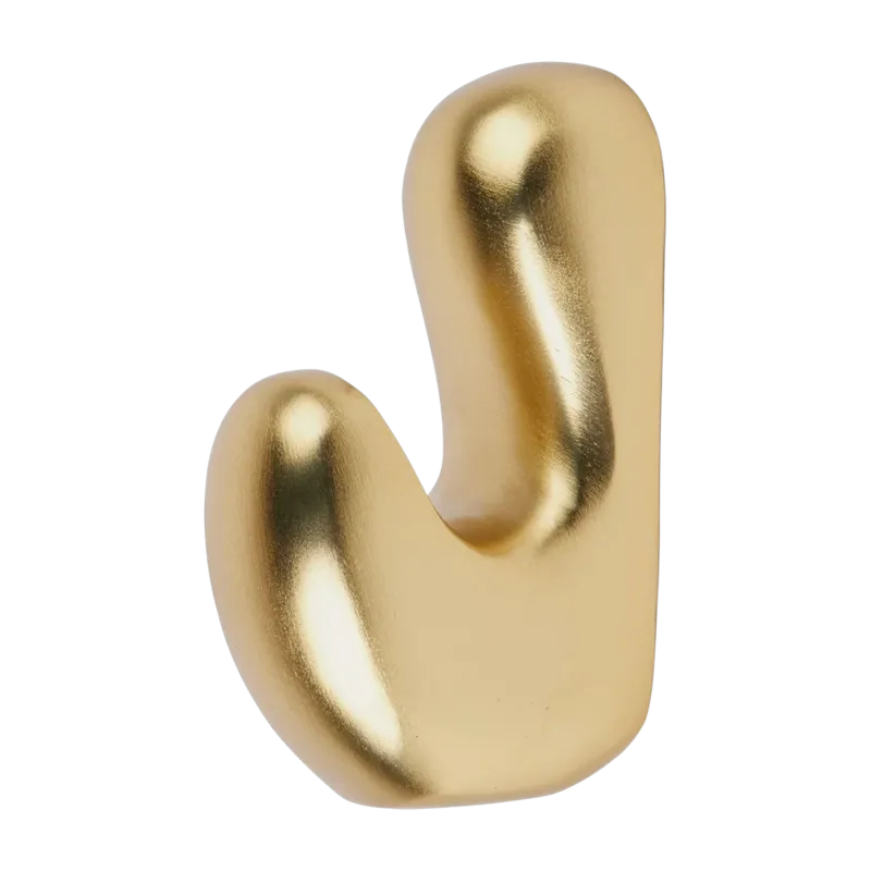 Patère en aluminium laiton 6 x 10 cm Roberta - Broste Copenhagen