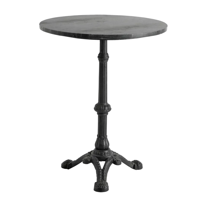 Table de bistro ronde en marbre et fer - Nordal