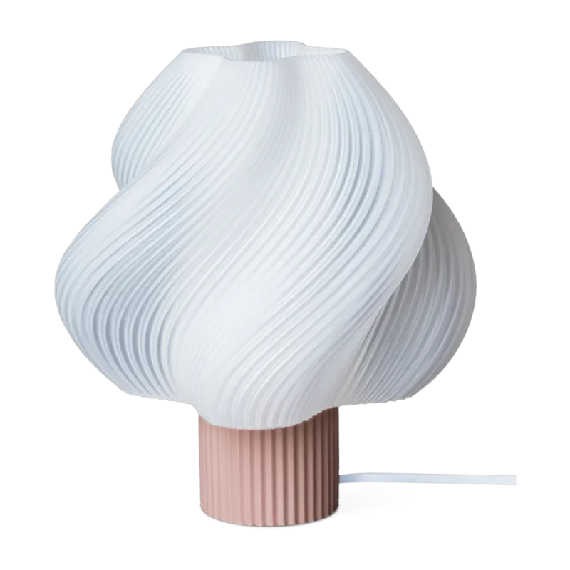 Lampe de table wild strawberry 34 cm Soft serve lamp grande - Crème Atelier