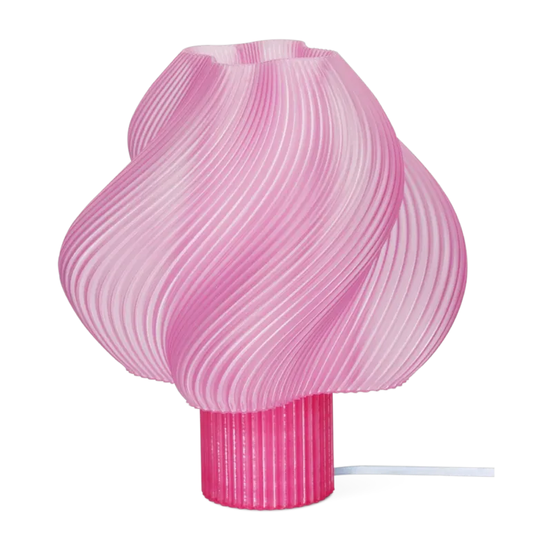 Lampe de table rose sorbet 34 cm Soft serve lamp - Crème Atelier