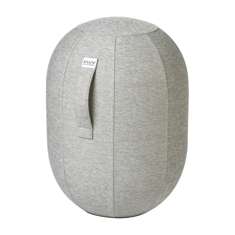 Siège ergonomique en tissu bouclette gris concrete Kapsul Stov - Vluv