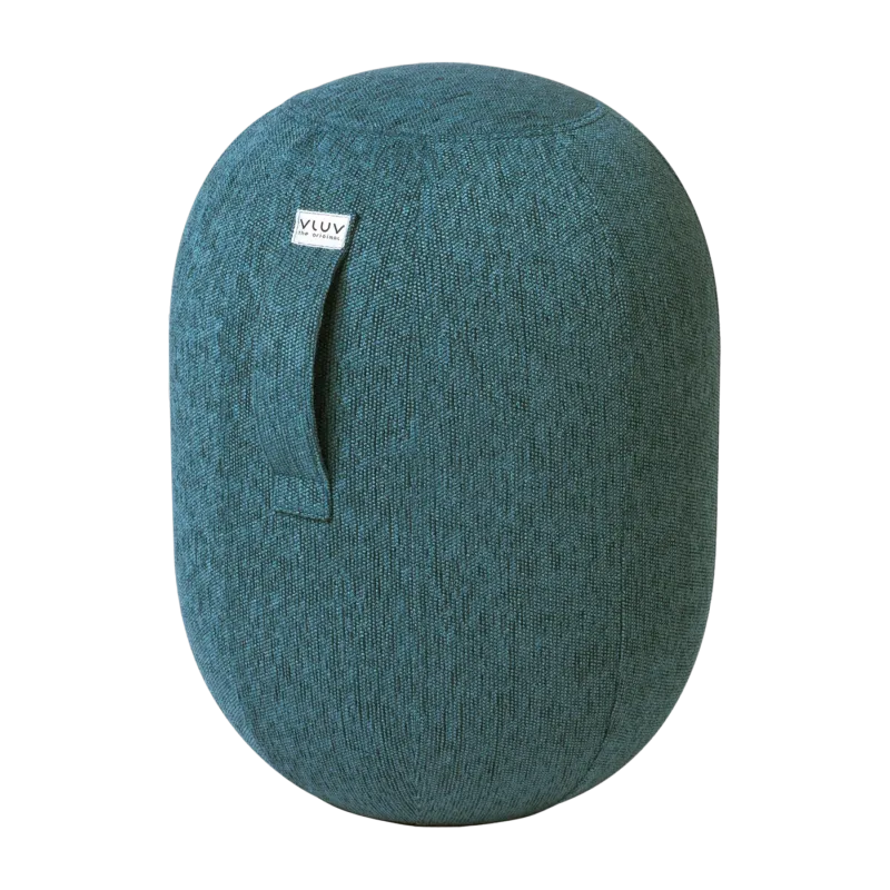Siège ergonomique en tissu bouclette bleu petrole Kapsul Stov - Vluv