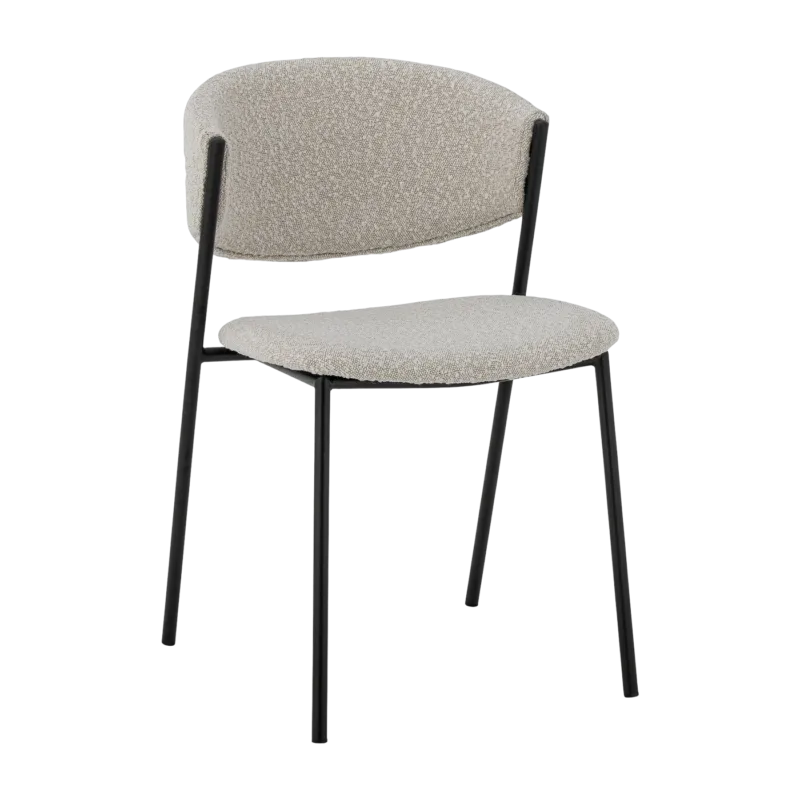 Chaise de salle à manger tissu bouclé Marlo - Bloomingville