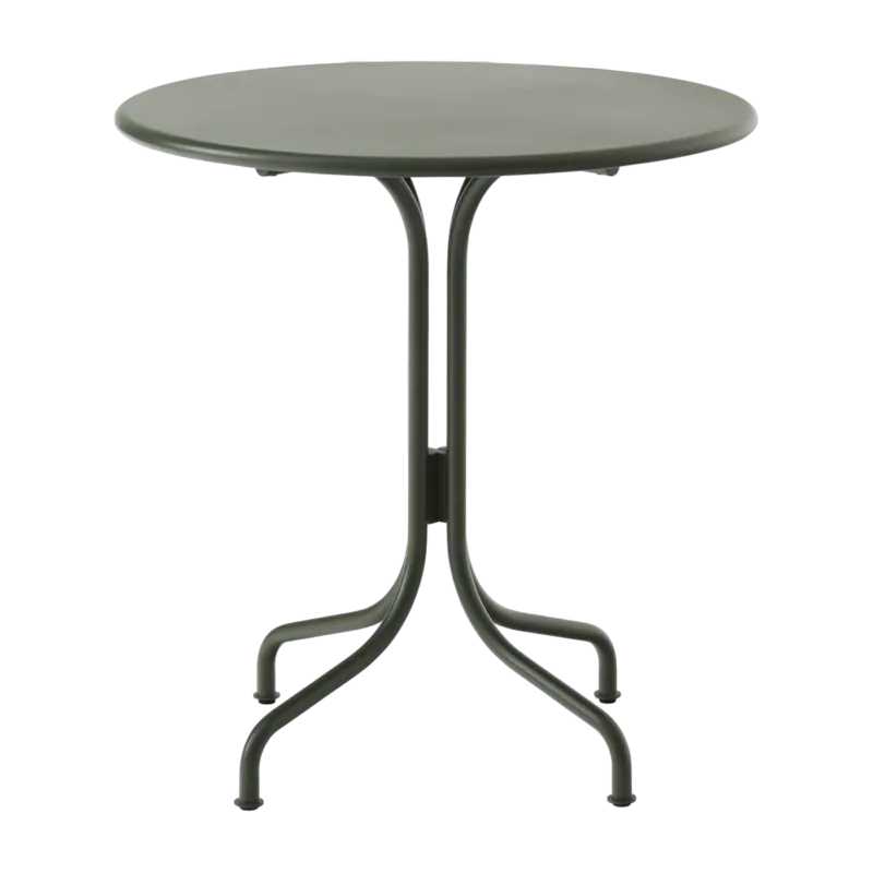 Table de café ronde en acier vert bronze 70 cm Thorvald SC96 - &tradition
