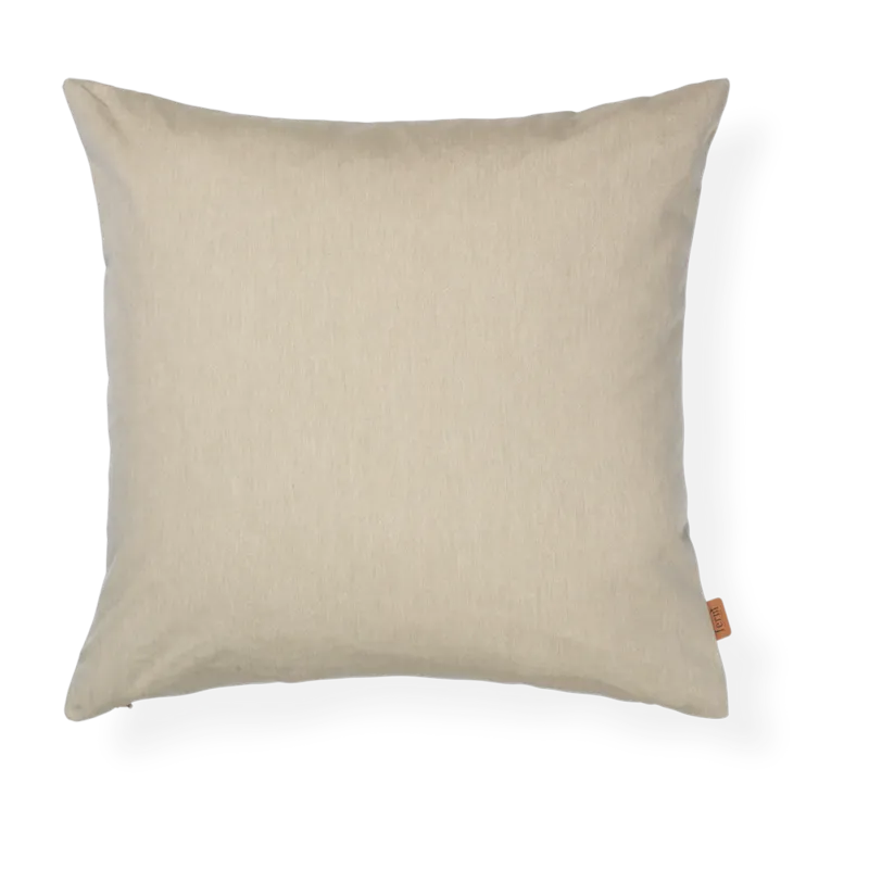 Coussin d'extérieur carré en coton sable 50x50cm Strand - Ferm living