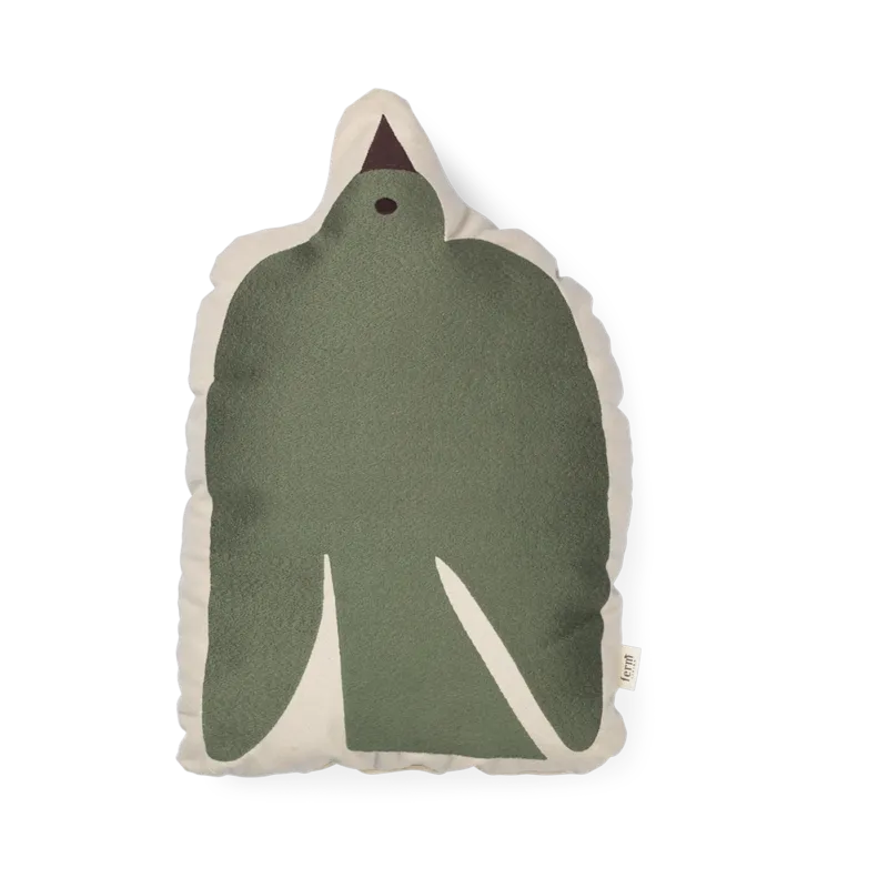 Coussin oiseau en coton avocat 32,5x48cm Swif - Ferm living