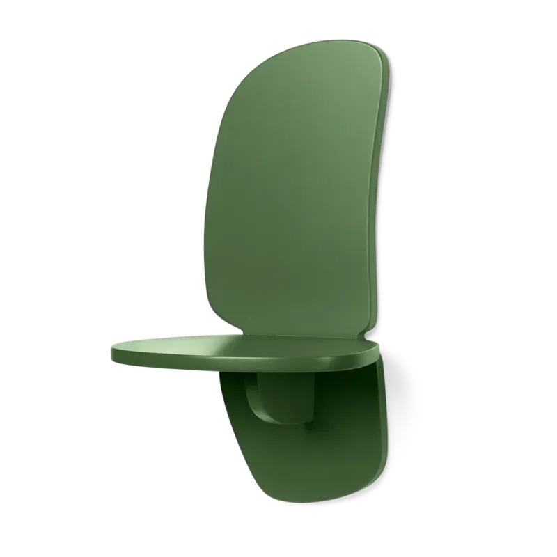 Etagère murale organique en mdf vert 40cm Pilu - Ferm living