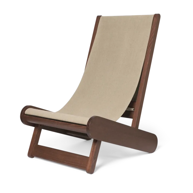 Chaise longue en lin français Hemi - Ferm living