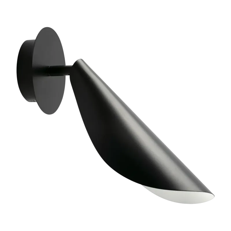 Applique murale en acier noir mat 29cm Liggera - Faro Barcelona
