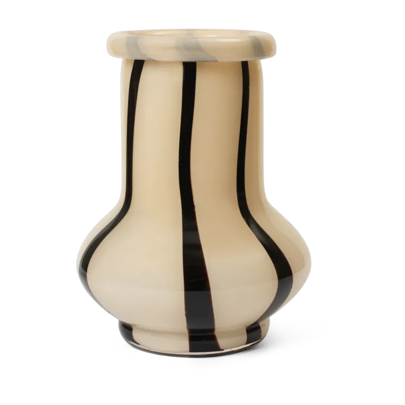 Vase en verre crème 24cm Riban - Ferm living